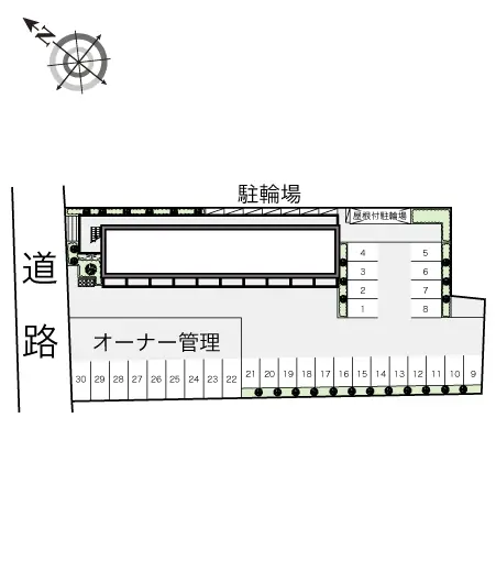 ★手数料０円★泉大津市東助松町　月極駐車場（LP）